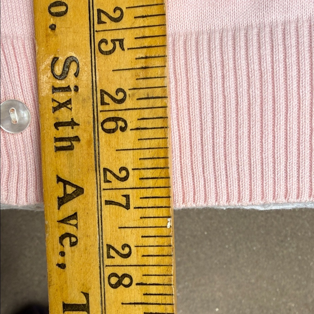 Lands’ End Baby Pink Button Front Cardigan XL 18–20 - Picture 11 of 12
